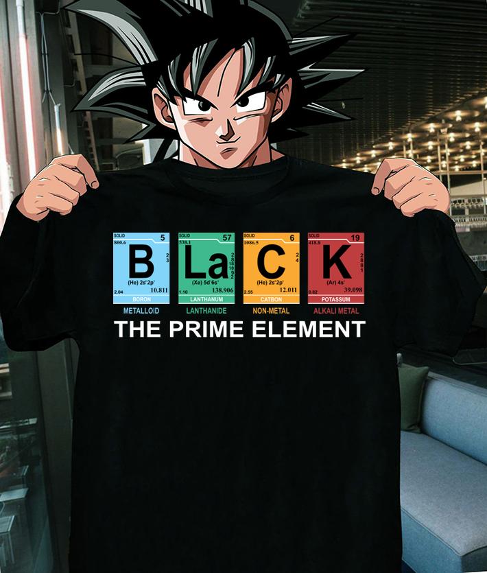 Black The Prime Element Table Chemical t-shirt shirt