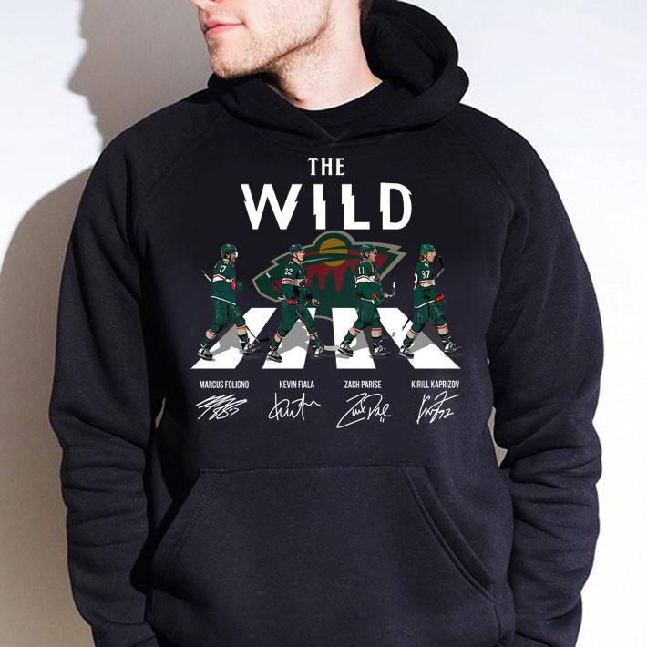 Minnesota Wild The Wild Abbey Road signatures t-shirt hoodie