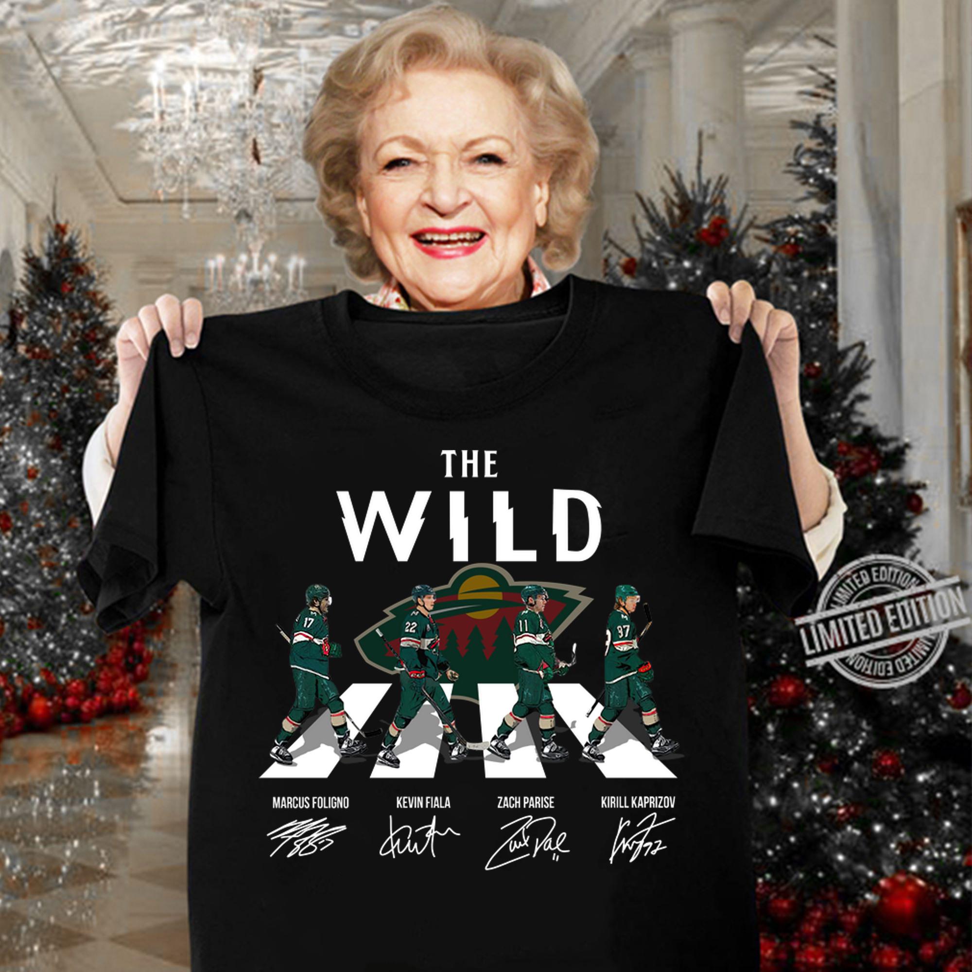 Minnesota Wild The Wild Abbey Road signatures t-shirt woman shirt