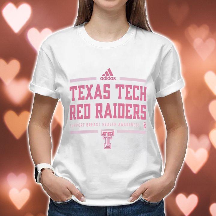Adidas Texas Tech Red Raiders Support Breast Cancer Health Awareness Shirt womenshirt
