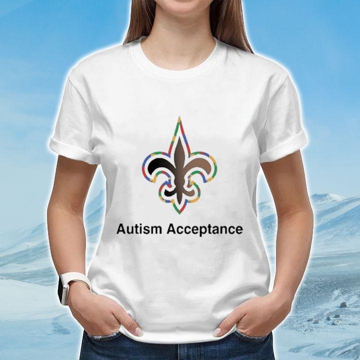 New Orleans Saints Nfl Autism Acceptance Shirt womenshirt