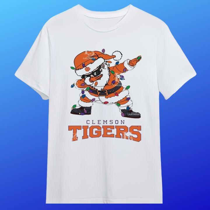 Dabbing Santa Clemson Tigers Christmas Shirt – Perfect Holiday Gift!