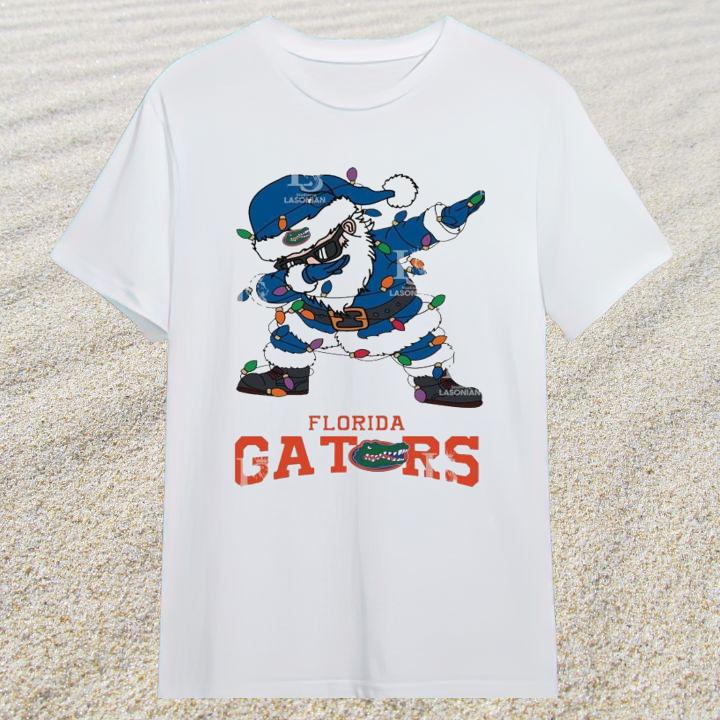 Dabbing Santa Florida Gators Christmas Light Shirt – Festive & Fun!