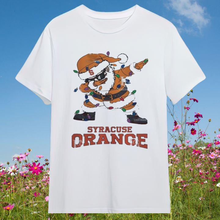 Dabbing Santa Syracuse Orange Christmas Light Shirt - Perfect Holiday Gift