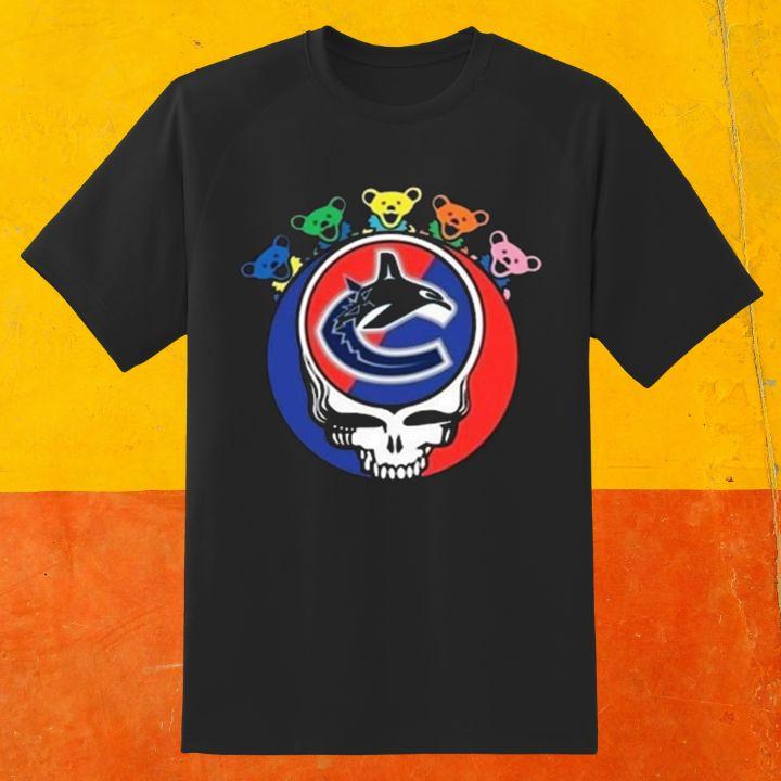 Premium Grateful Dead Bears Vancouver Canucks Hockey T-Shirt