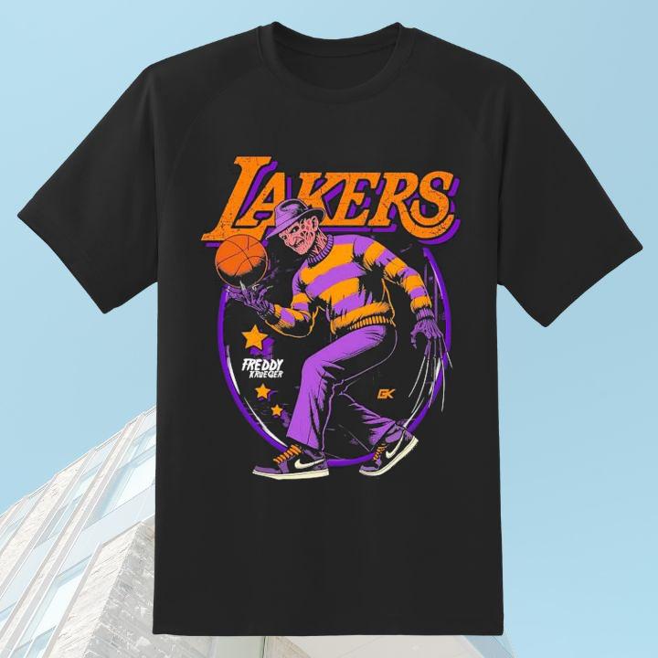 Freddy Krueger Mashup Los Angeles Lakers Shirt