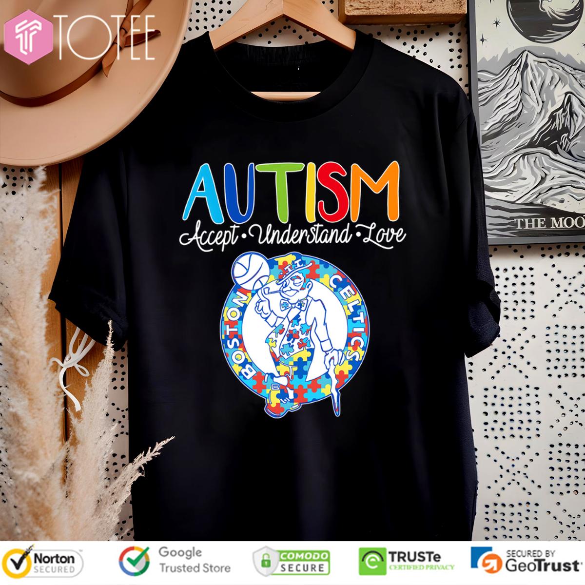 Autism Acceptance Boston Celtics Shirt: Understand, Love, & Support!
