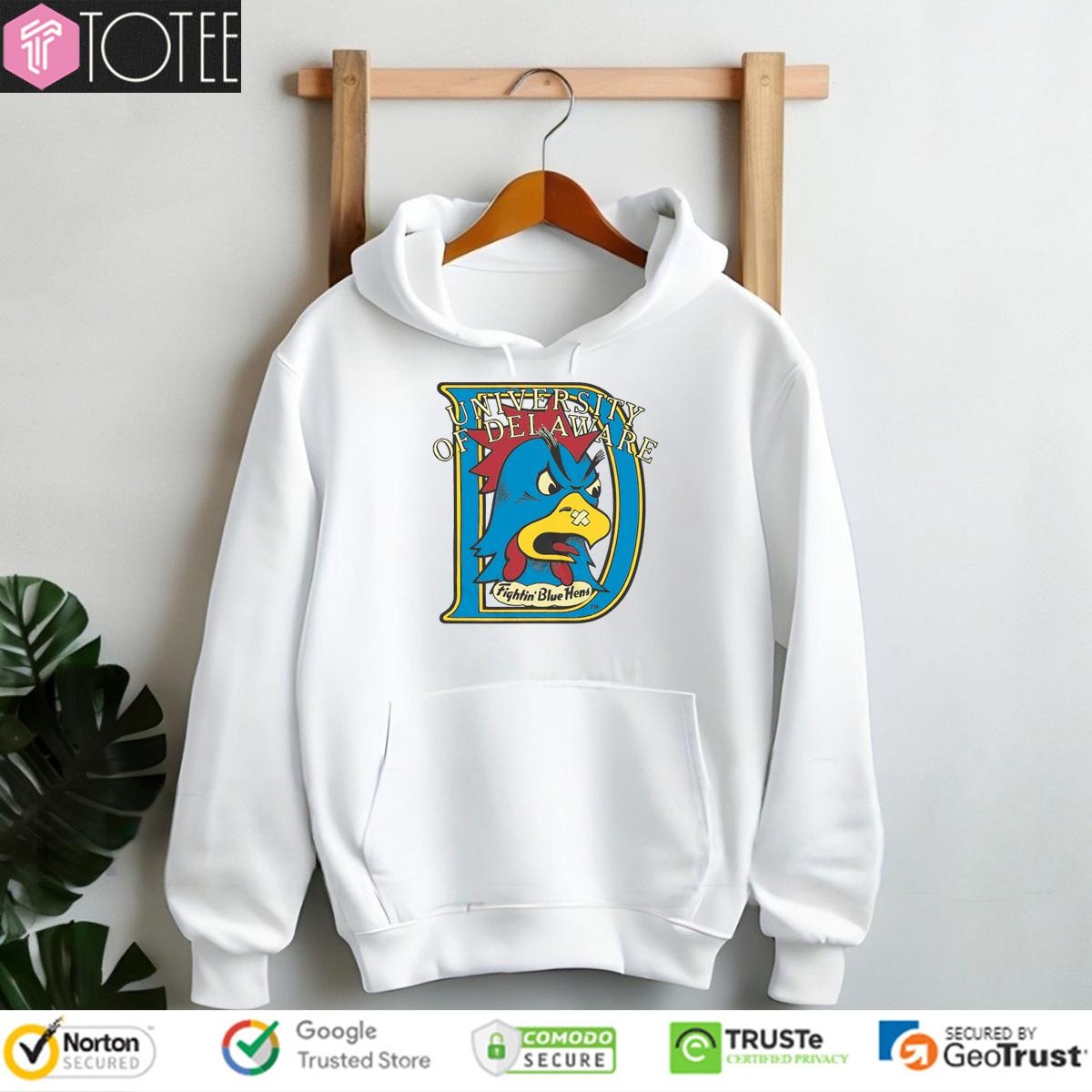 University Of Delaware Vintage Logo 1987 Hoodie