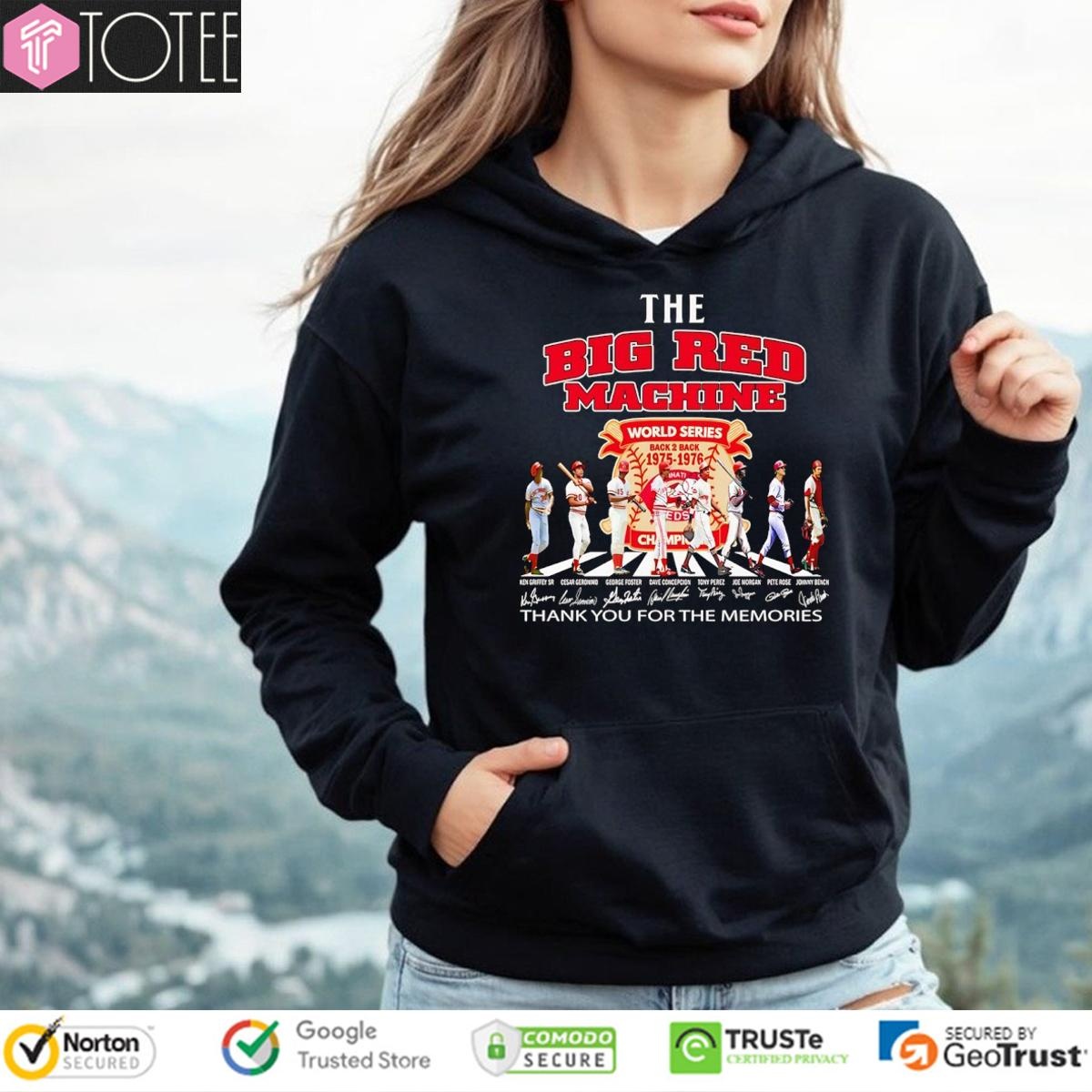 The Big Red Machine Cincinnati Reds Abbey Road Signatures Hoodie